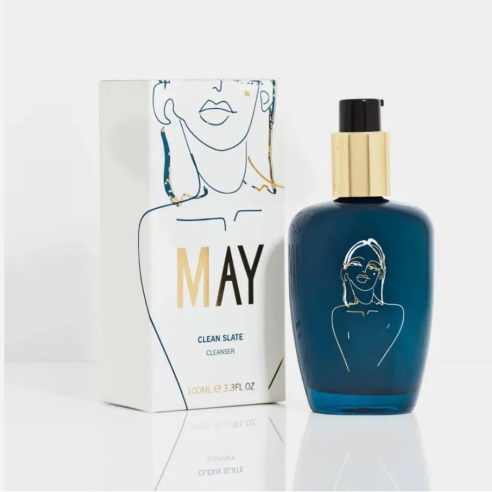 MAY BOTANICALS CLEAN SLATE CLEANSER Organic Facial Cleanser Sensitive Skin 100ml